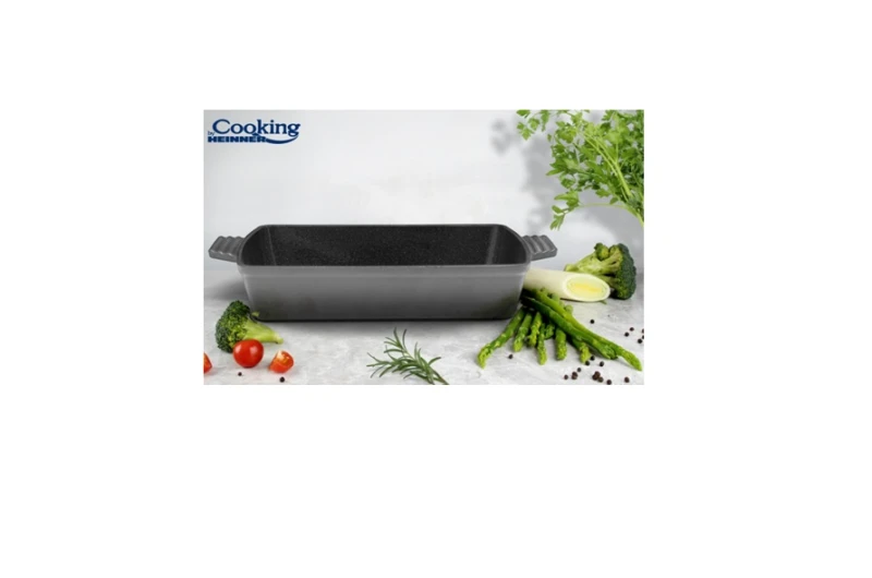 Tava Heinner Marble Grey Fonta Emailata 33x23x7cm